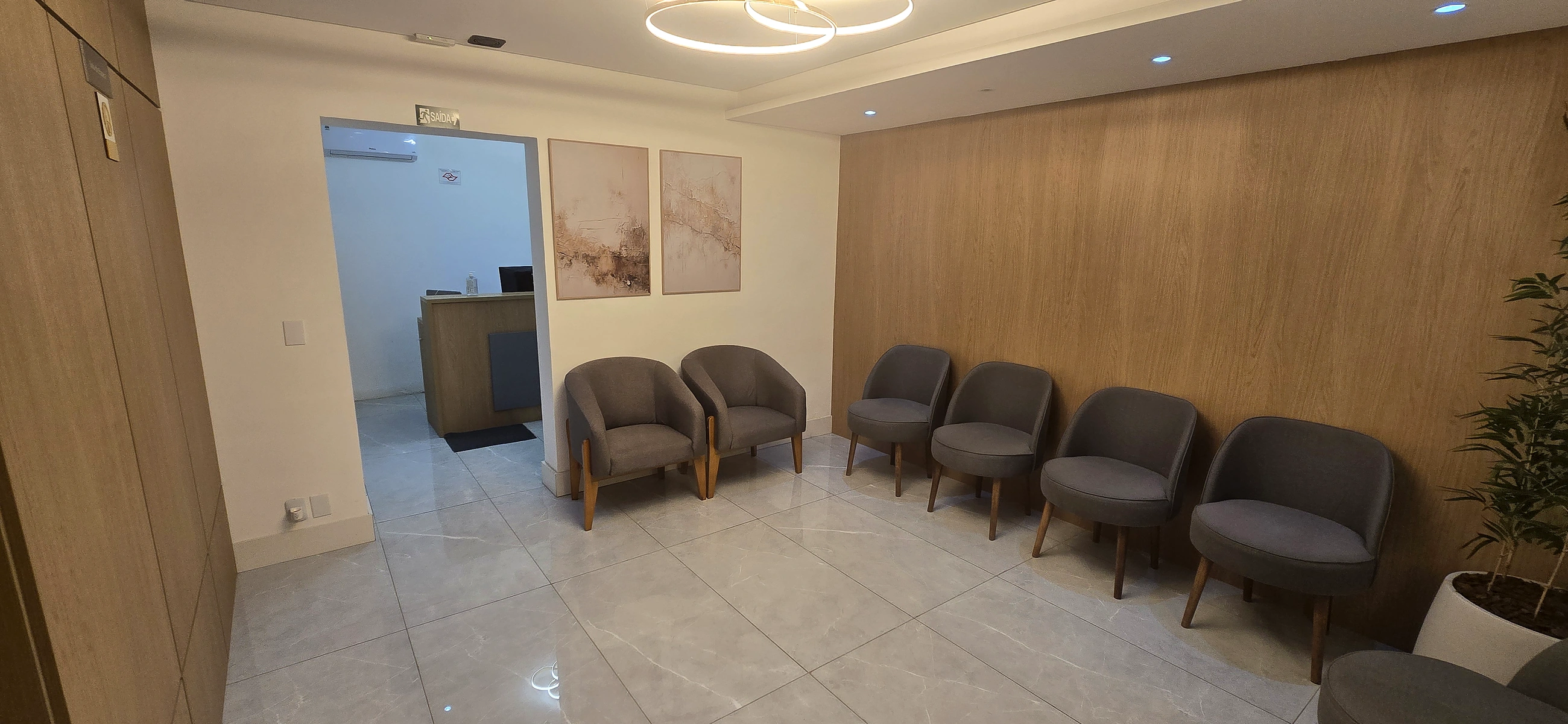 Sala de espera da Pure Slim